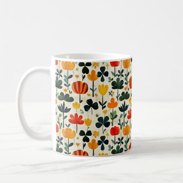 Caneca De Café Jardim Popular de Trevo (Esquerda)