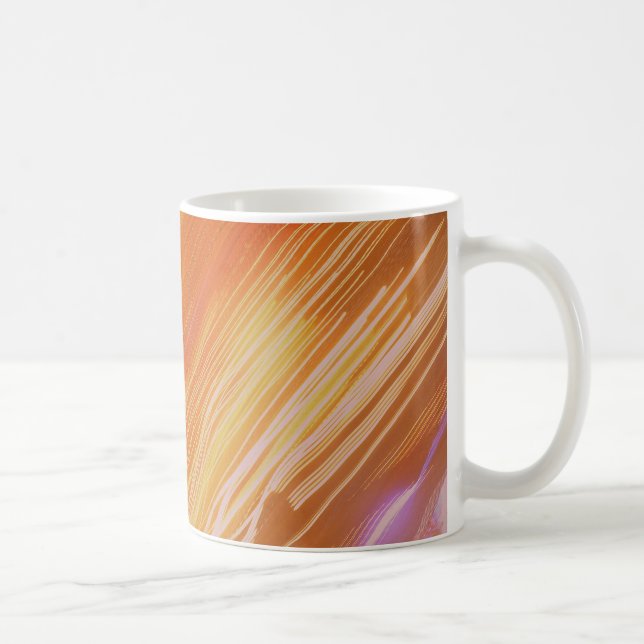 Caneca De Café Jardim Psicodélico Luz Mug (Direita)