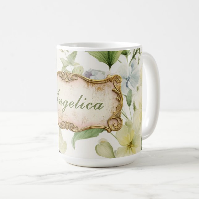 Caneca De Café Jardim Regency Personalizado (Frente Esquerda)