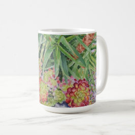 Caneca De Café Jardim Suculento