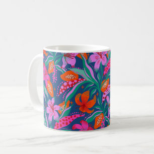 Caneca De Café Jardim Vibrante Botânico