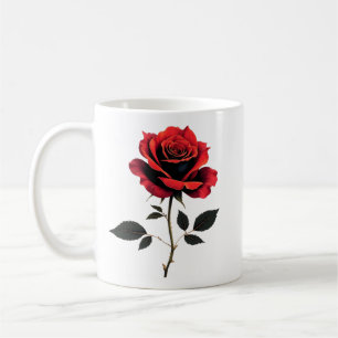 Caneca De Café Jardinagem das solteiros de ventilador da Rosa ver