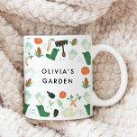 Caneca De Café Jardinagem de Aquarela<br><div class="desc">A maneira mais doce de começar a sua manhã de folga,  com uma linda caneca de café com jardinagem ilustrada.</div>