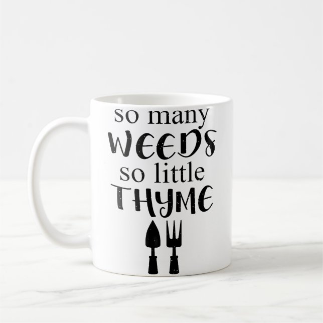 Caneca De Café Jardinagem Divertida (Esquerda)