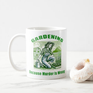 Caneca De Café Jardinagem Porque O Assassinato Está Errado