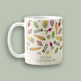 Caneca De Café Jardineiro de Cabeça Cultivado Localmente