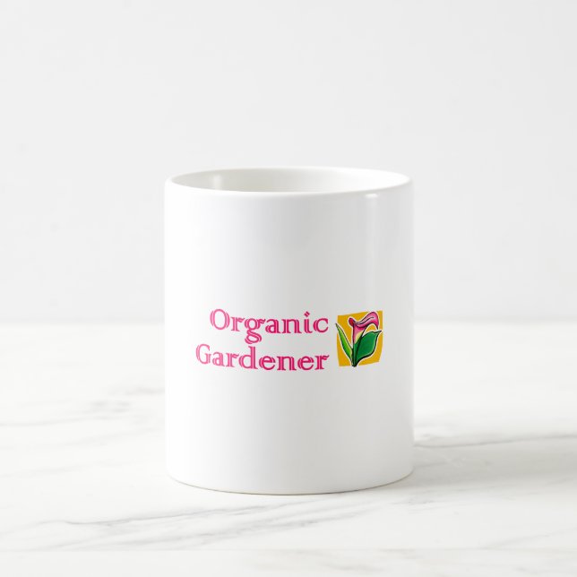 Caneca De Café Jardineiro Orgânico - Lírios Calla (Centro)