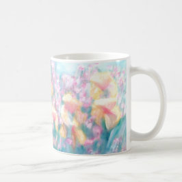 Caneca De Café Jardins florais de CricketDiane do jardim da íris