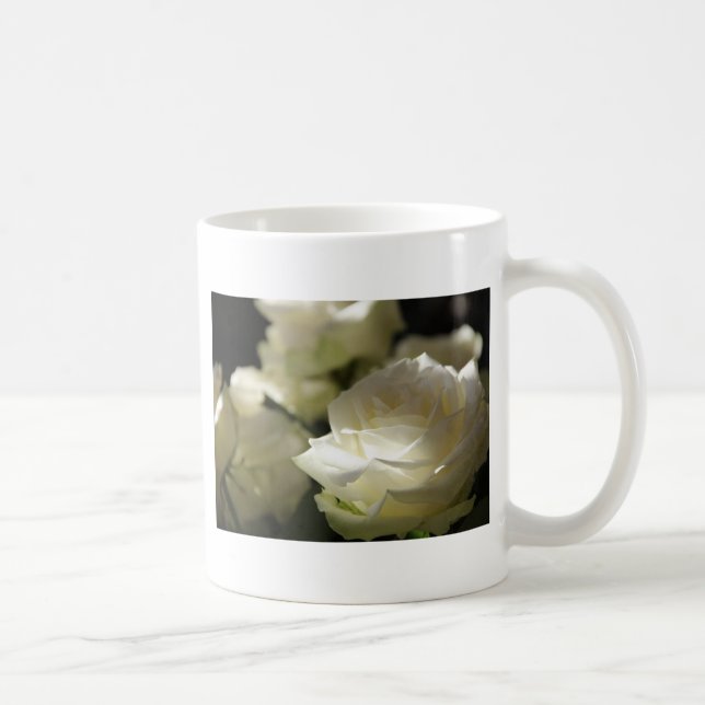 Caneca De Café Jardins florais do destino das flores do rosa (Direita)
