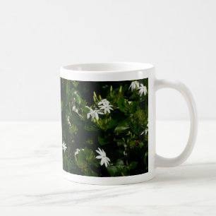 Caneca De Café Jasmine Flowers Tropical Floral Botânica