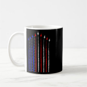 Caneca De Café Jatos de Caça Patriot 4 de Julho Avião Bandeira do