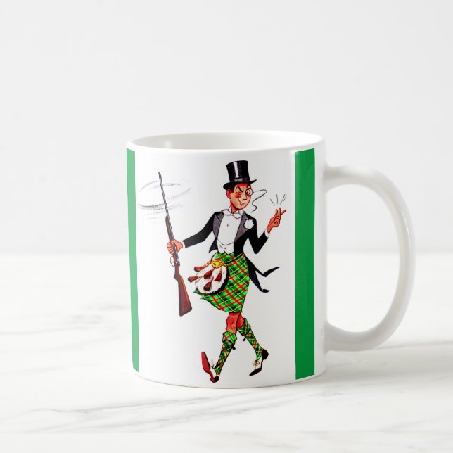 Caneca De Café jaunty Scotsman com espingarda (Direita)
