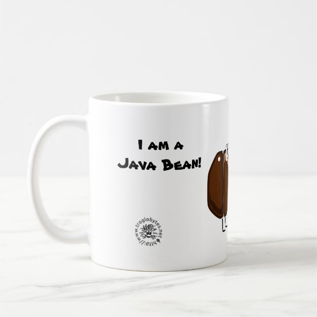 Caneca De Café Java Bean coffee and programming mug (Esquerda)
