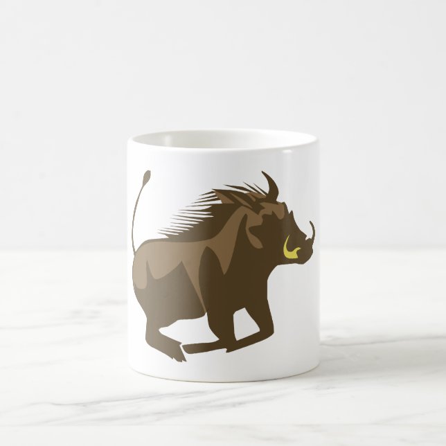 Caneca De Café Javali ferozmente boar (Centro)