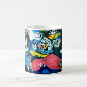 Caneca De Café Jazz da Primavera Abstrato Jeff Hankamer Artjunkha