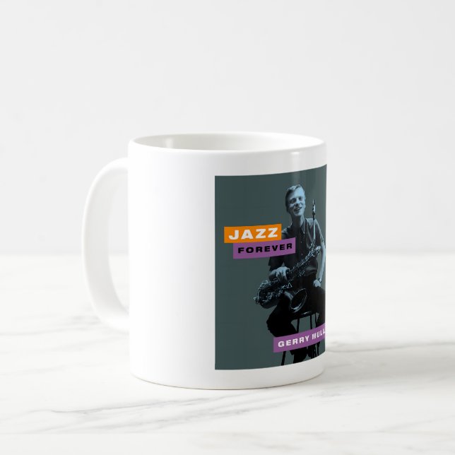 Caneca De Café Jazz Forever - Gerry Mulligan (Frente Esquerda)