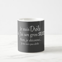Caneca De Café je suis drôle & j'ai un gros sexe