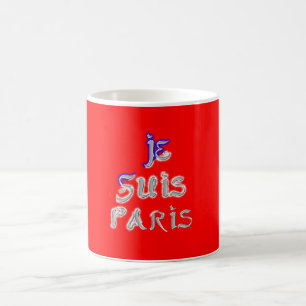 Caneca De Café Je Suis Paris Art Impressão