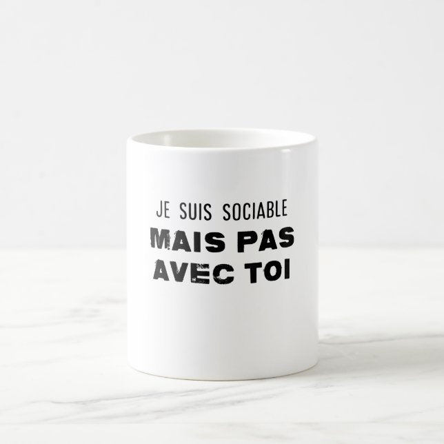 Caneca De Café je suis sociable mais pas avec toi (Centro)