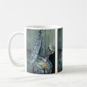 Caneca De Café Jean Monet em seu berço por Claude Monet