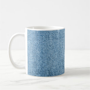 Caneca De Café Jeans de qualidade: Textura sem costura linda.