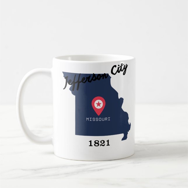 Caneca De Café Jefferson City coffee mug  (Esquerda)
