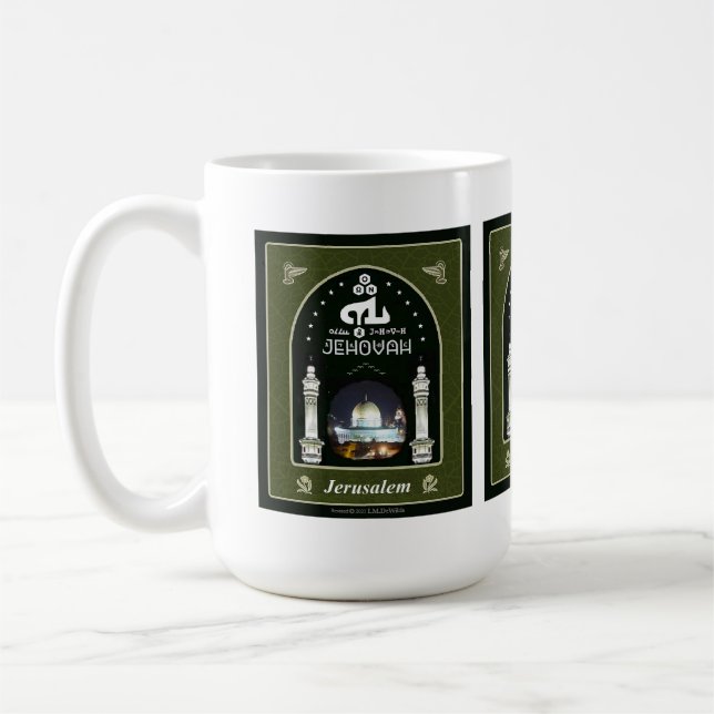 Caneca De Café JEHOVAH Jerusalem (Esquerda)
