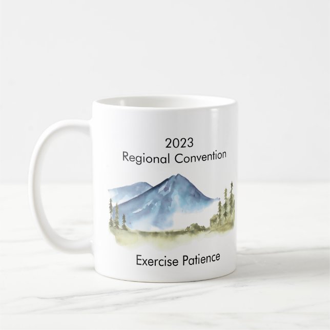 Caneca De Café Jehovah Witness expõe paciência 2023 nome personal (Esquerda)