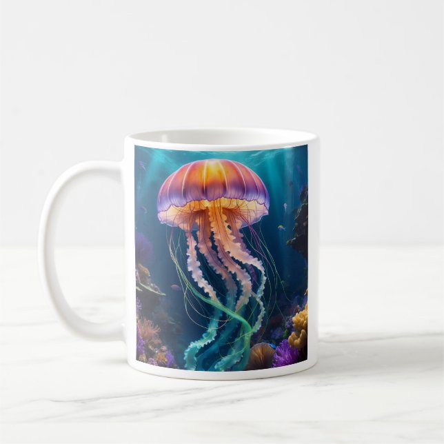 Caneca De Café Jellyfish art Mug (Esquerda)