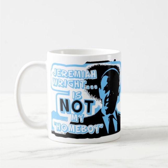 Caneca De Café Jeremiah Wright não é meu "ficar em casa " (Esquerda)