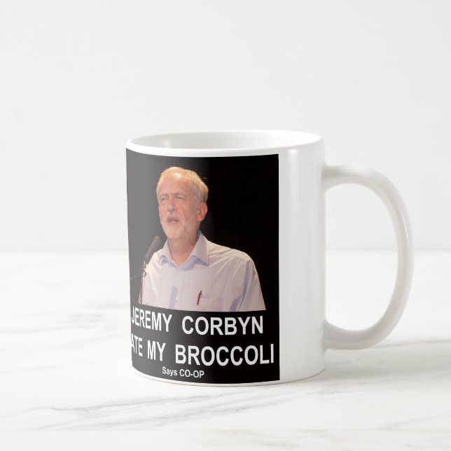 Caneca De Café Jeremy Corbyn comeu meus brócolos (Direita)
