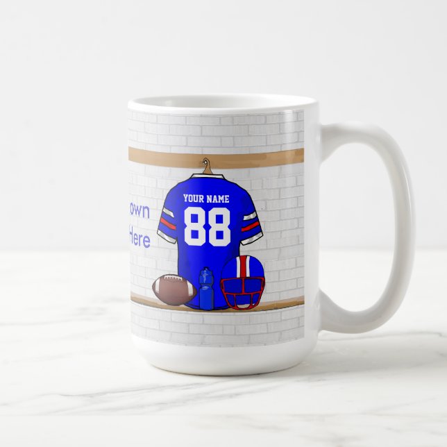 Caneca De Café Jérsei vermelho branco azul personalizado do (Direita)