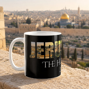 Caneca De Café Jerusalém A Cidade Santa Preta