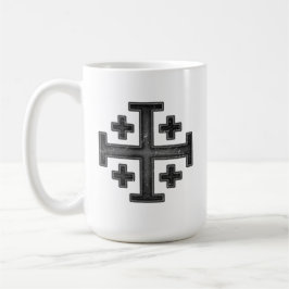 Caneca De Café Jerusalem Cavaleiro Templário Cruzador Cruzado Deu