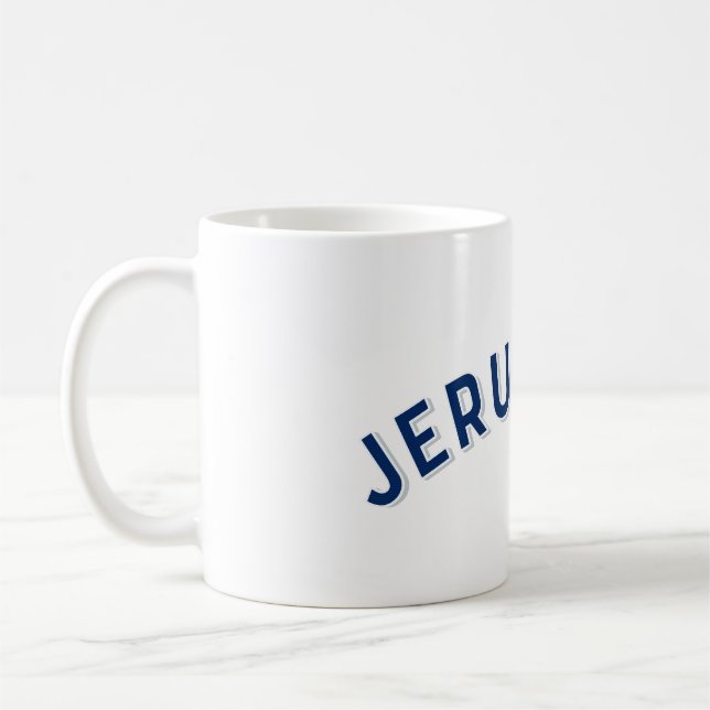 Caneca De Café Jerusalem Isreal (Esquerda)