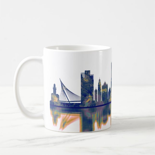Caneca De Café Jerusalem Skyline (Esquerda)