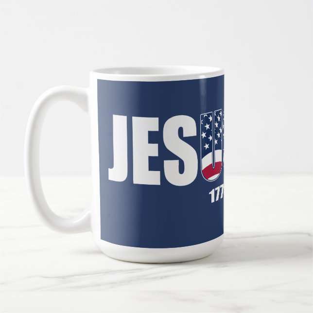 Caneca De Café Jes EUA ves 1776-2026 (Esquerda)