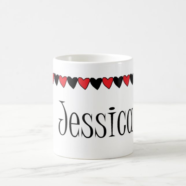 Caneca De Café Jessica Hearts Name (Centro)