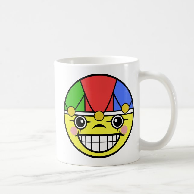 Caneca De Café Jester Face Coffee Mug (Direita)