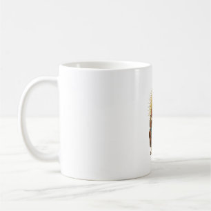 Caneca De Café Jesus Ajustando Cueca Incomoda Durante Agachamento