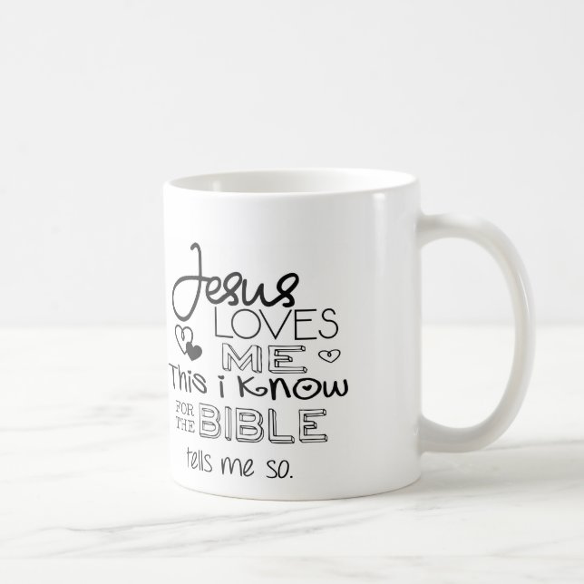 Caneca De Café Jesus ama-me isto que eu sei (Direita)