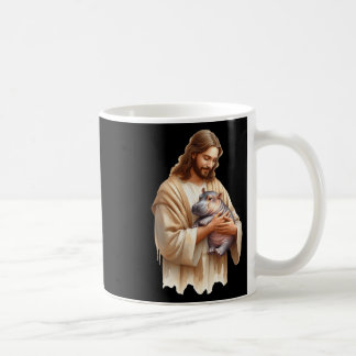 Caneca De Café Jesus ama Moo Deng Bouncy Pig Cute Ba