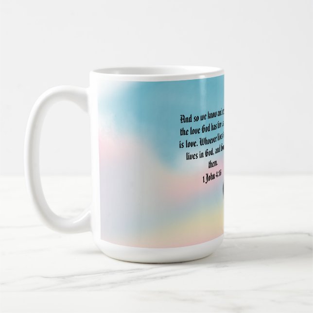 Caneca De Café Jesus aqui  (Esquerda)