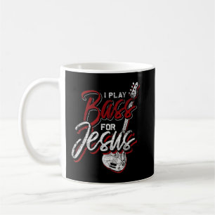 Caneca De Café Jesus Bassista Christian Bass Player Guitarra