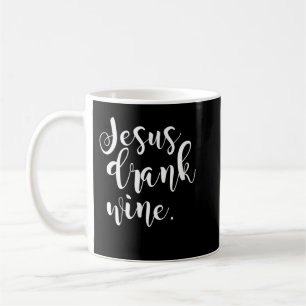 Caneca De Café Jesus Bebeu Vinho Cristão Engraçado Presente Natal