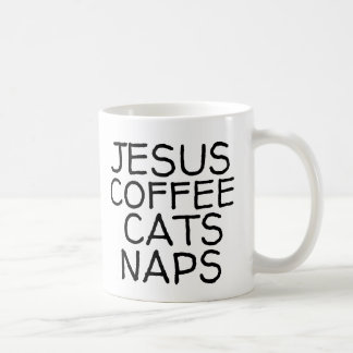 CANECA DE CAFÉ JESUS CAFÉ GATOS NAPS GATO CAFÉ MÚGS