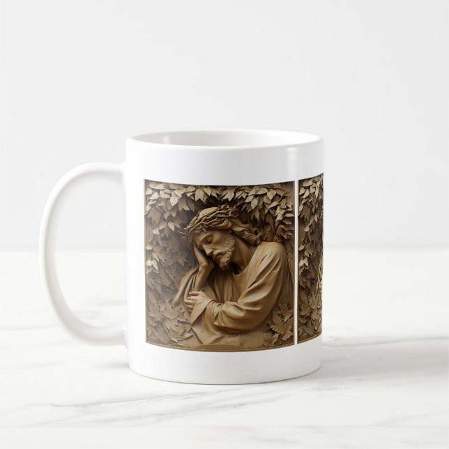 Caneca De Café Jesus Carving Mug (Esquerda)