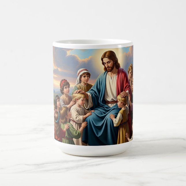 Caneca De Café Jesus Cercado por Crianças (Centro)