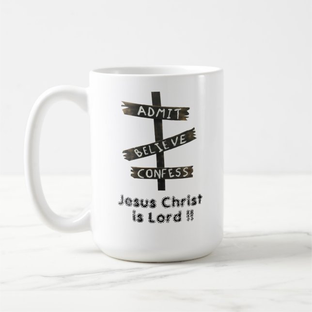 Caneca De Café Jesus Christ is Lord (Esquerda)