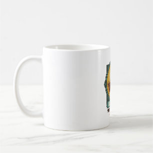 Caneca De Café Jesus Código QR Borroso Não Funciona Menu Humor Té